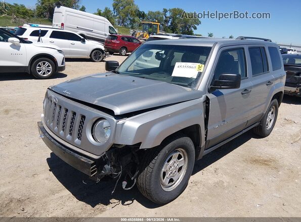 1C4NJPBA0GD732388 2016 JEEP PATRIOT Silver Przód lewy