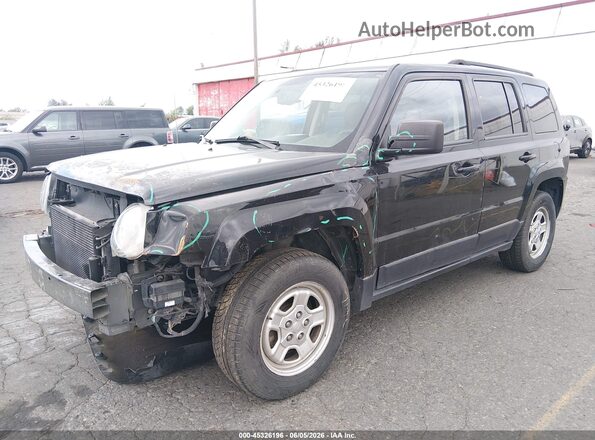1C4NJPBA2HD137690 2017 JEEP PATRIOT Black Առջևի ձախ երեք քառորդ տեսարան
