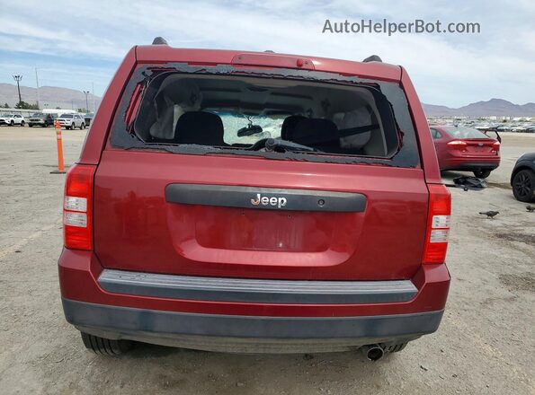1C4NJPBA3GD641972 2016 JEEP PATRIOT Burgundy Вид ззаду