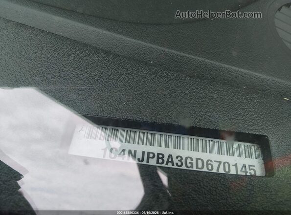 1C4NJPBA3GD670145 2016 JEEP PATRIOT Gray 