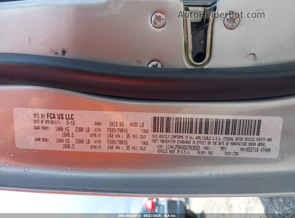 1C4NJPBA3GD783562 2016 JEEP PATRIOT Silver Engine compartment view