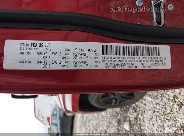 1C4NJPBA4GD514180 2016 JEEP PATRIOT Burgundy Widok komory silnika