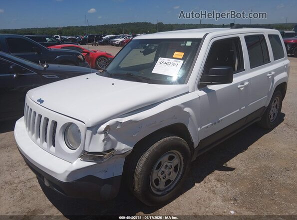 1C4NJPBA4HD115772 2017 JEEP PATRIOT White წინა მარცხენა ხედი სამი მეოთხედიდან