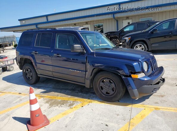 1C4NJPBA5HD136453 2017 JEEP PATRIOT Blue Передня права чверть