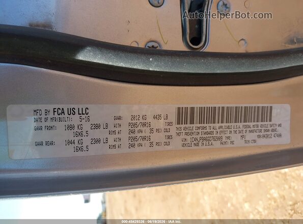 1C4NJPBA6GD762009 2016 JEEP PATRIOT Silver Շարժիչի բաժամունքի տեսք