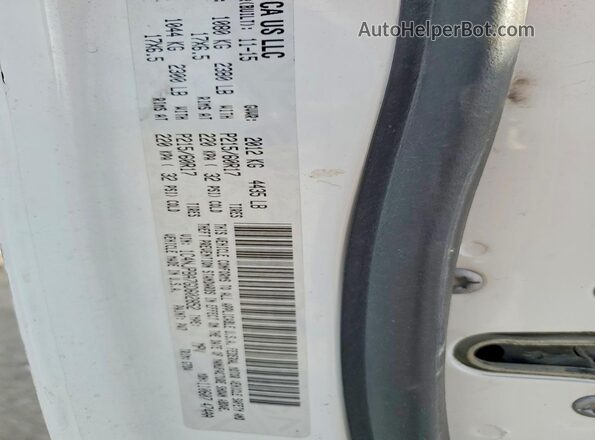 1C4NJPBA7GD602852 2016 JEEP PATRIOT White VIN կոդի պիտակի տեսք