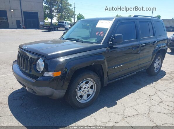 1C4NJPBA8GD537266 2016 JEEP PATRIOT Black წინა მარცხენა ხედი სამი მეოთხედიდან