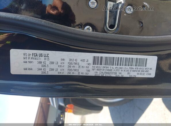 1C4NJPBA8GD537266 2016 JEEP PATRIOT Black ძრავის განყოფილების ხედი