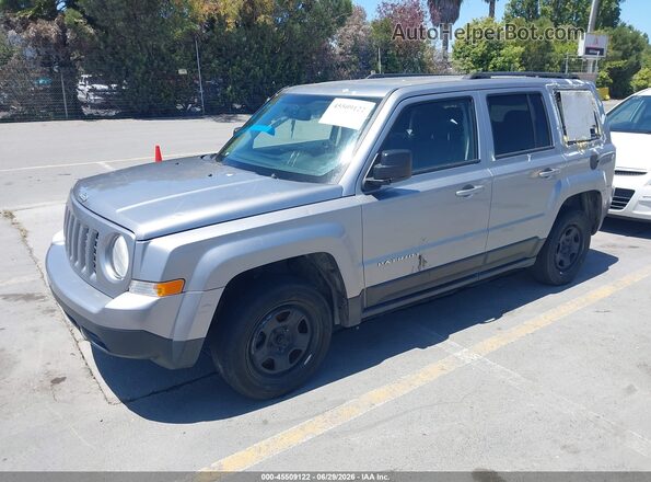 1C4NJPBAXGD669817 2016 JEEP PATRIOT Gray წინა მარცხენა ხედი სამი მეოთხედიდან