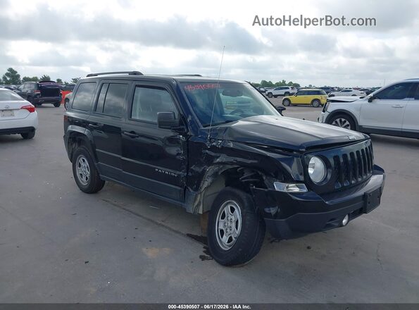 1C4NJPBAXHD119373 2017 JEEP PATRIOT Black Widok z przodu