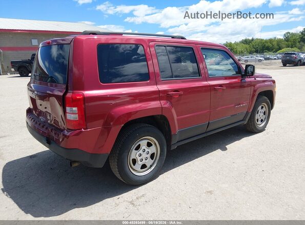 1C4NJPBAXHD150560 2017 JEEP PATRIOT Red Rear right