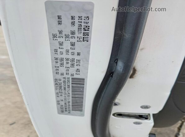 1C4NJPBAXHD211339 2017 JEEP PATRIOT White VIN კოდის სტიკერის ხედი