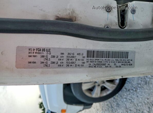 1C4NJPBB3GD698987 2016 JEEP PATRIOT White VIN კოდის სტიკერის ხედი