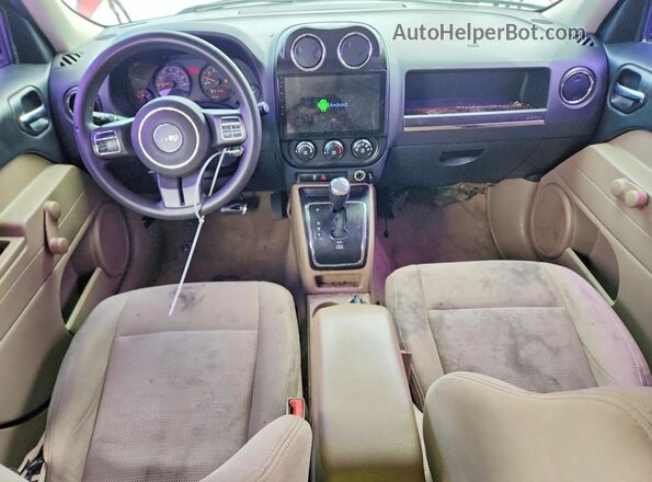 1C4NJPBB4HD201396 2017 JEEP PATRIOT Red Dashboard view