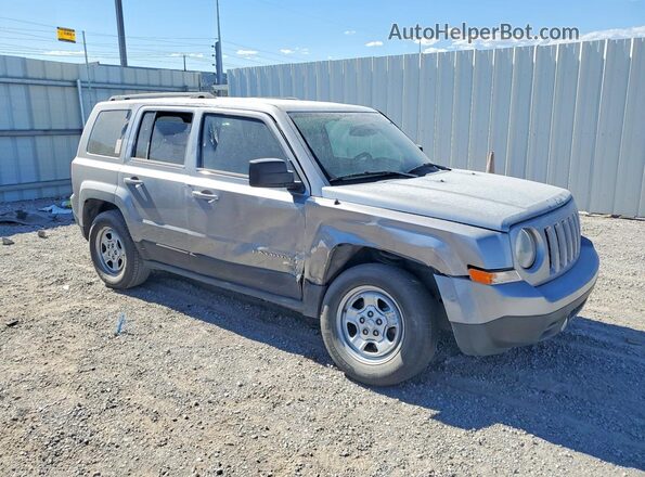 1C4NJPBB5GD543812 2016 JEEP PATRIOT Серый Передняя правая четверть
