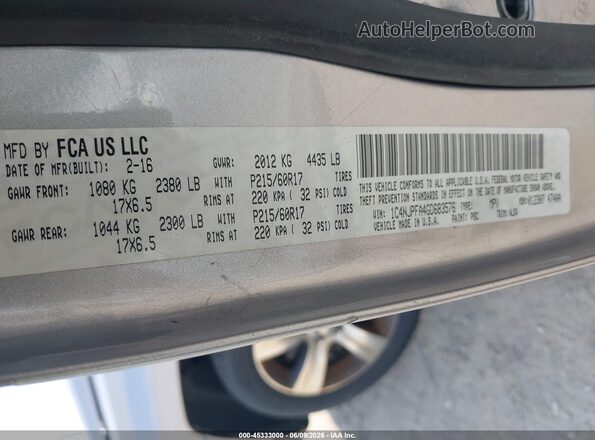 1C4NJPFA4GD683576 2016 JEEP PATRIOT Silver Widok komory silnika