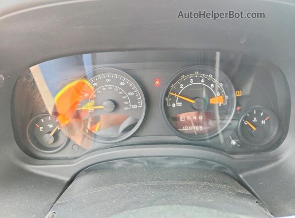 1C4NJRBB4GD545451 2016 JEEP PATRIOT Red Instrument cluster view