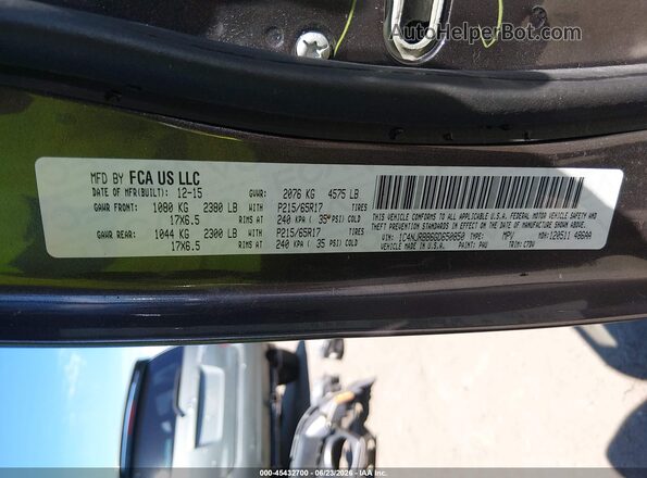 1C4NJRBB6GD650850 2016 JEEP PATRIOT Gray Engine compartment view