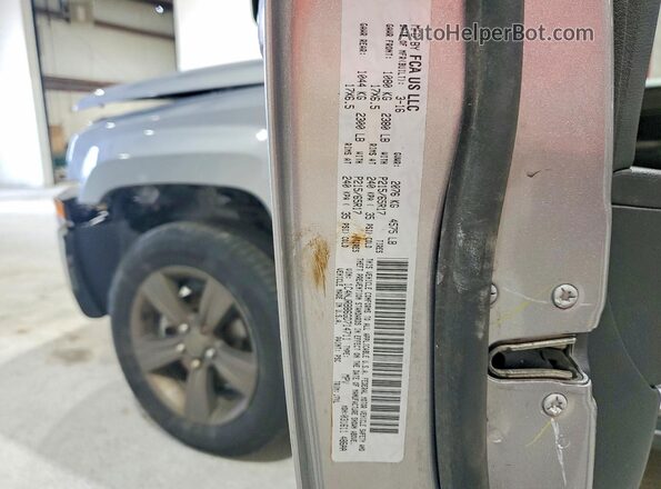 1C4NJRBB6GD714711 2016 JEEP PATRIOT Silver Widok naklejki z numerem VIN