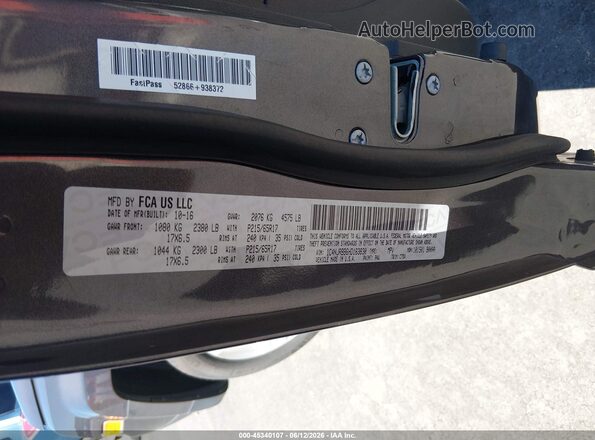 1C4NJRBB6HD163830 2017 JEEP PATRIOT Серый Вид подкапотного пространства