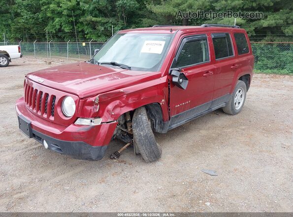 1C4NJRBB8HD138752 2017 JEEP PATRIOT Red წინა მარცხენა ხედი სამი მეოთხედიდან