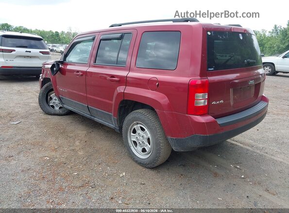 1C4NJRBB8HD138752 2017 JEEP PATRIOT Red უკანა მარცხენა