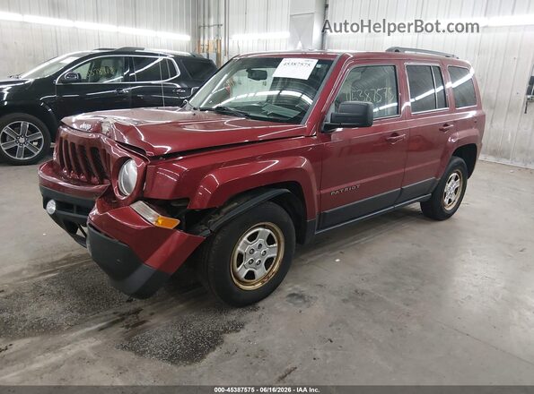 1C4NJRBBXGD657252 2016 JEEP PATRIOT Red Front left