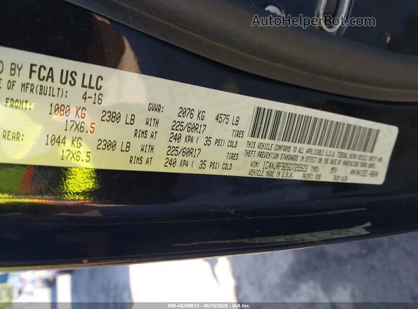 1C4NJRFB2GD725523 2016 JEEP PATRIOT Черный Вид подкапотного пространства