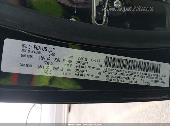 1C4NJRFB2GD783194 2016 JEEP PATRIOT Black Engine compartment view