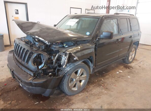 1C4NJRFB9HD174668 2017 JEEP PATRIOT Black Առջևի ձախ երեք քառորդ տեսարան