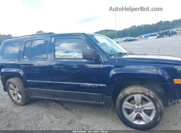 1C4NJRFBXGD664244 2016 JEEP PATRIOT Blue Rear interior view