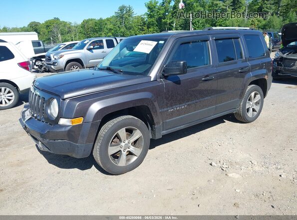 1C4NJRFBXHD155112 2017 JEEP PATRIOT Gray წინა მარცხენა ხედი სამი მეოთხედიდან