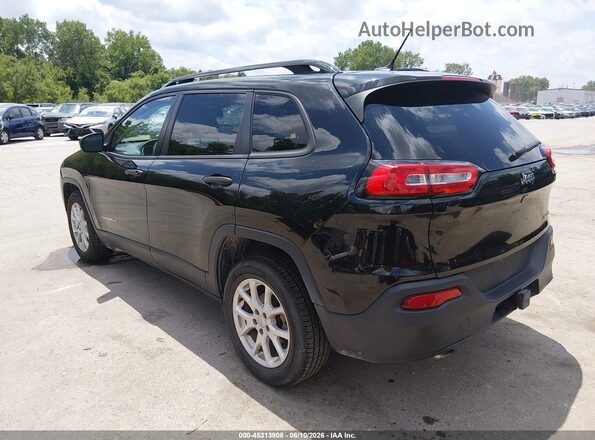 1C4PJLAB0GW376279 2016 JEEP CHEROKEE Black Հետևի ձախ