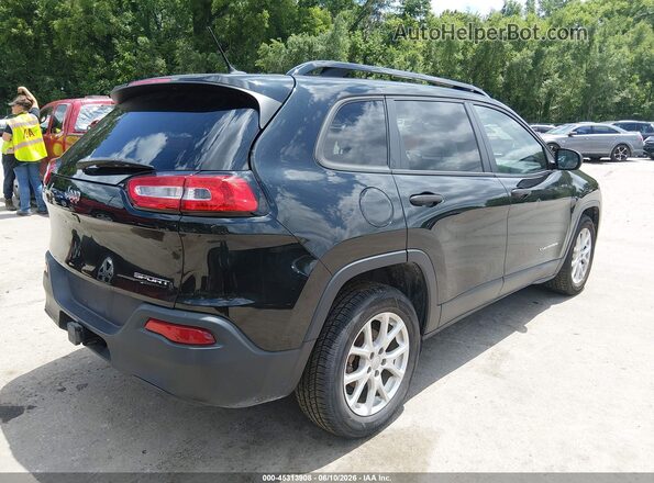 1C4PJLAB0GW376279 2016 JEEP CHEROKEE Black Հետևի աջ