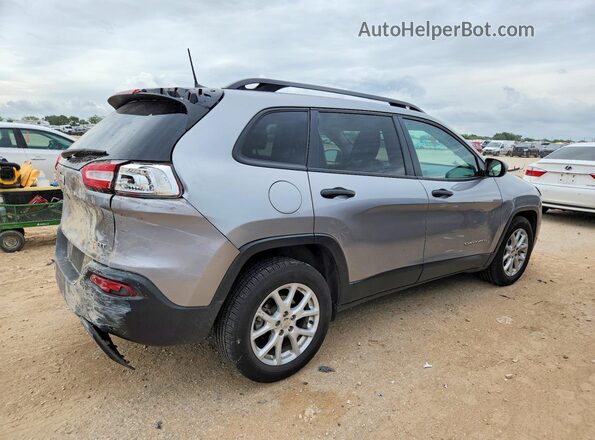 1C4PJLAB0HW572451 2017 JEEP CHEROKEE Silver Tył prawy