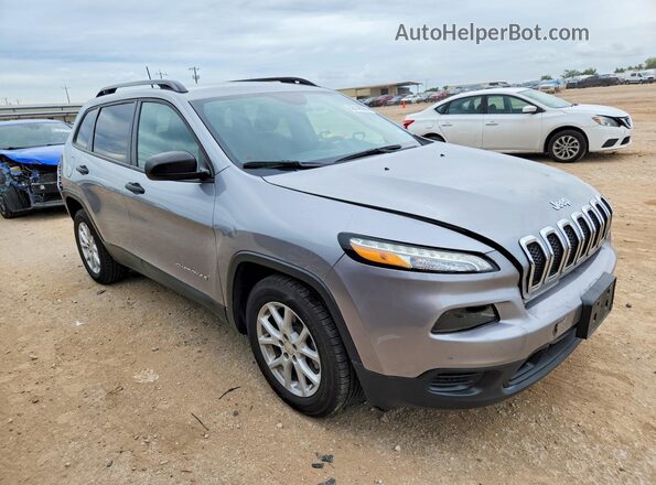 1C4PJLAB0HW572451 2017 JEEP CHEROKEE Silver Przód prawy
