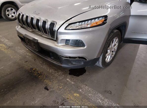 1C4PJLAB0HW661680 2017 JEEP CHEROKEE Gray Вид спереду