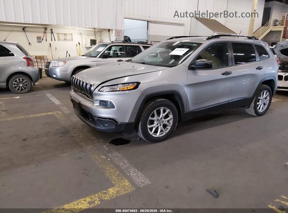 1C4PJLAB0HW661680 2017 JEEP CHEROKEE Gray Передня ліва чверть
