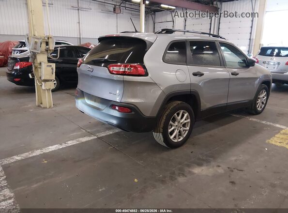 1C4PJLAB0HW661680 2017 JEEP CHEROKEE Gray Задня права чверть