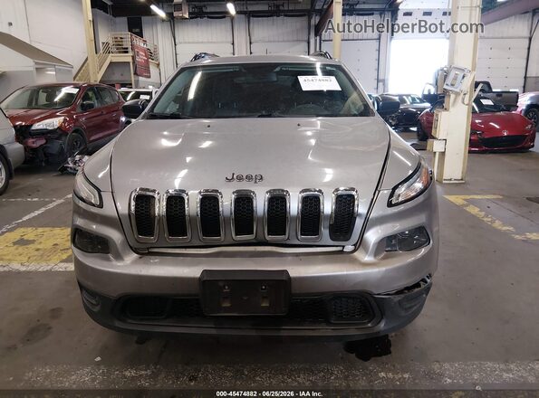 1C4PJLAB0HW661680 2017 JEEP CHEROKEE Gray Вид щитка приладів