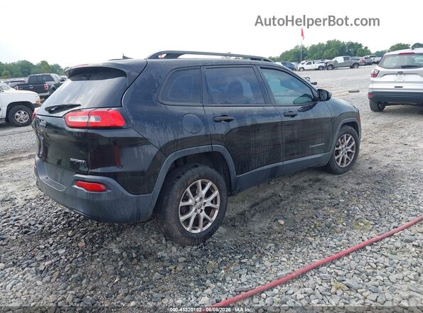 1C4PJLAB1GW160778 2016 JEEP CHEROKEE Черный Задняя правая четверть