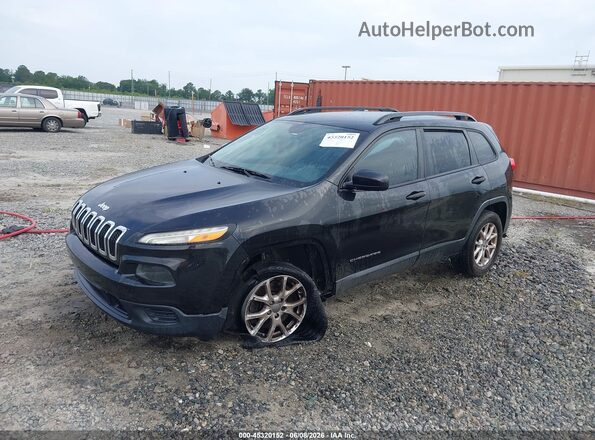 1C4PJLAB1GW160778 2016 JEEP CHEROKEE Черный Передняя левая четверть