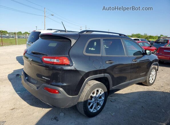 1C4PJLAB1GW260041 2016 JEEP CHEROKEE Black უკანა მარჯვენა
