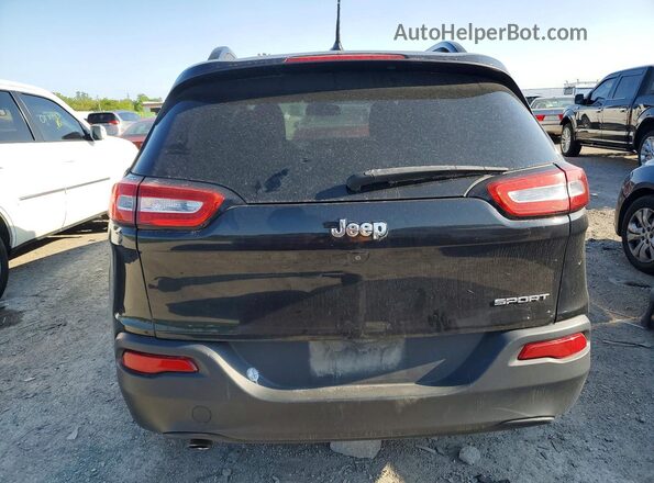 1C4PJLAB1GW260041 2016 JEEP CHEROKEE Black უკანა ხედი