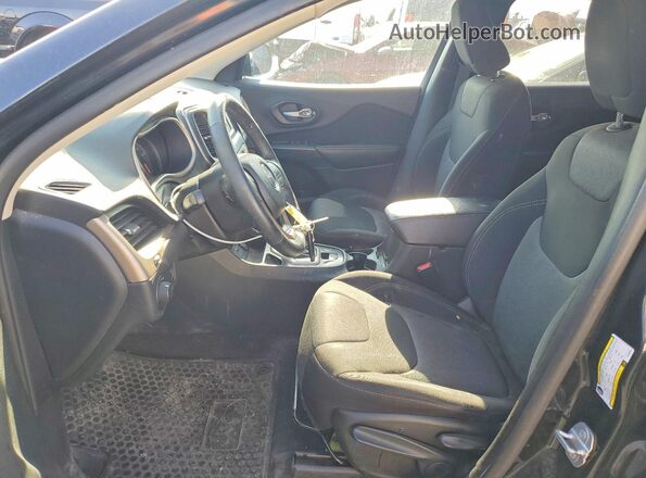 1C4PJLAB1GW260041 2016 JEEP CHEROKEE Black წინა სალონის ხედი
