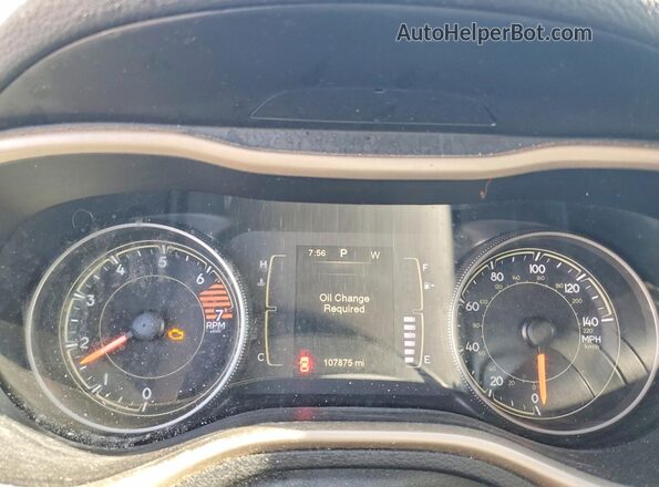 1C4PJLAB1GW260041 2016 JEEP CHEROKEE Black ხელსაწყოთა პანელის ხედი