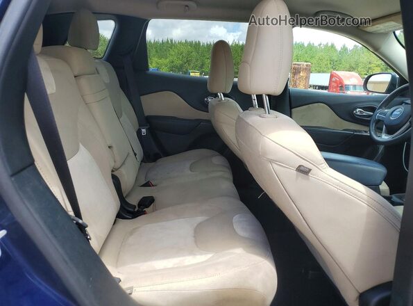 1C4PJLAB1GW273968 2016 JEEP CHEROKEE Blue Հետևի նստատեղերի տեսք