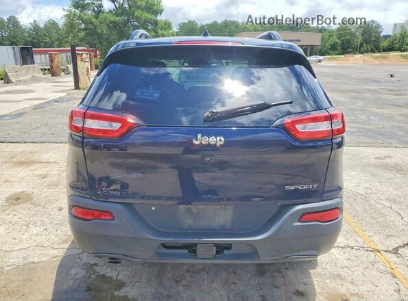 1C4PJLAB1GW273968 2016 JEEP CHEROKEE Blue Հետևի տեսք