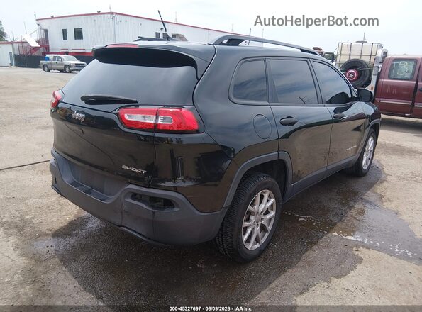 1C4PJLAB1GW297316 2016 JEEP CHEROKEE Black Tył prawy