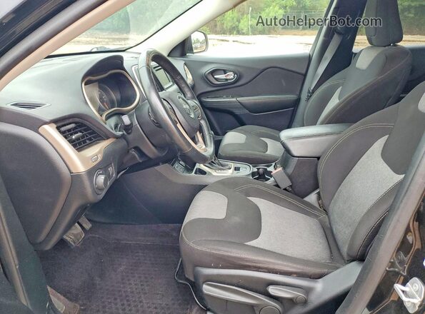 1C4PJLAB1HW508404 2017 JEEP CHEROKEE Black Vista interior delantera